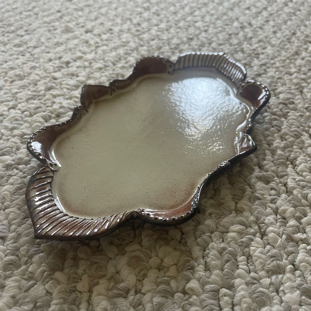 Hand made ceramic trinket tray